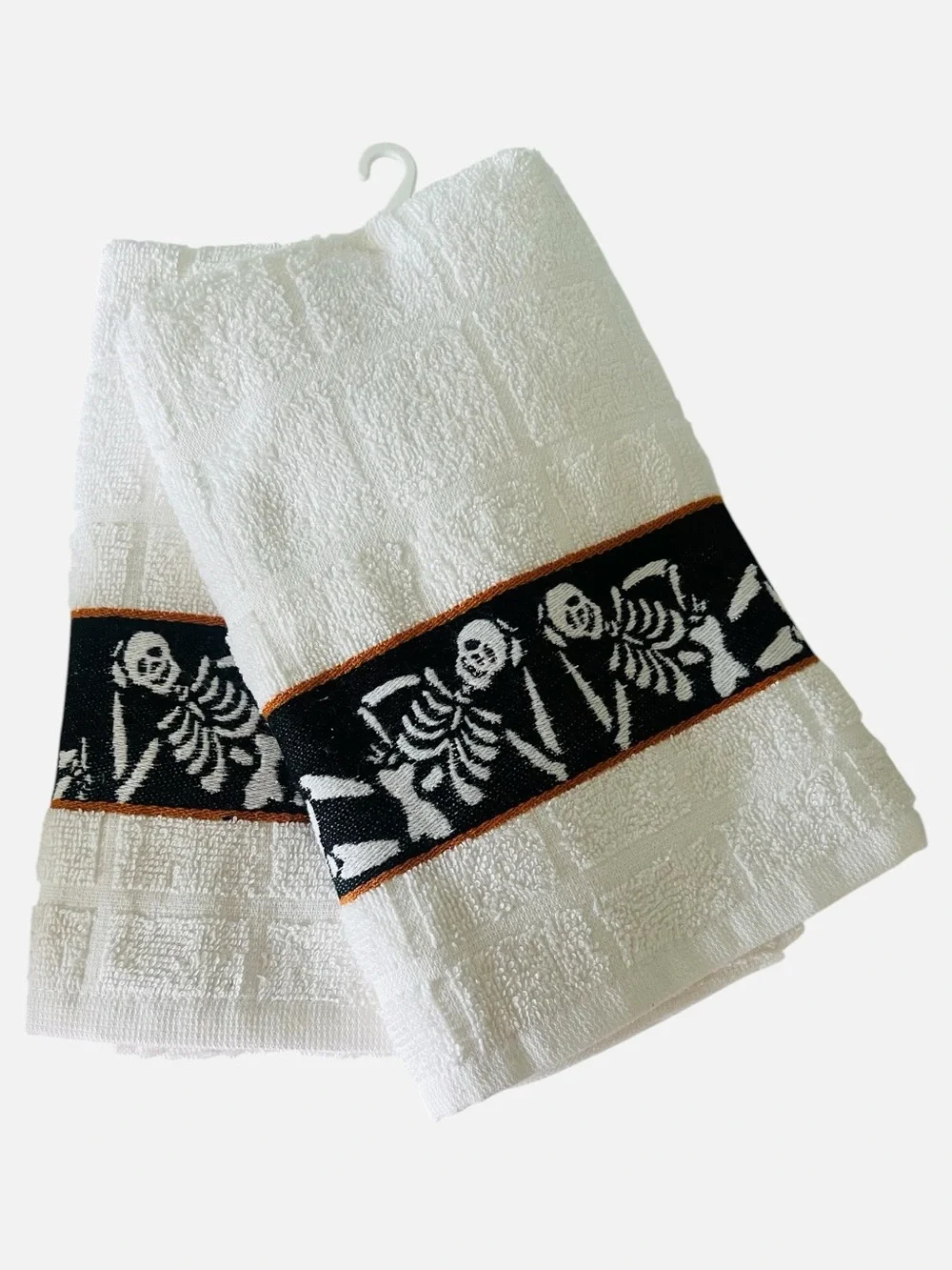 Skeletons Turkish 100% Cotton Waffle Kitchen Towels - Set of 2